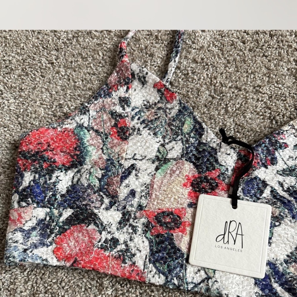 Ya Los Angeles Floral Crop Top - Multicolor